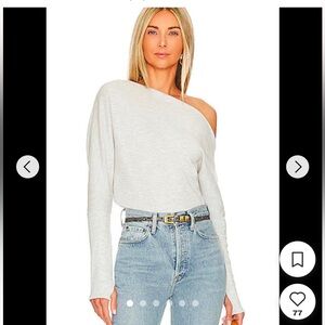 We the Free x Revolve Fugi Thermal Off The Shoulder Waffle Knit Top